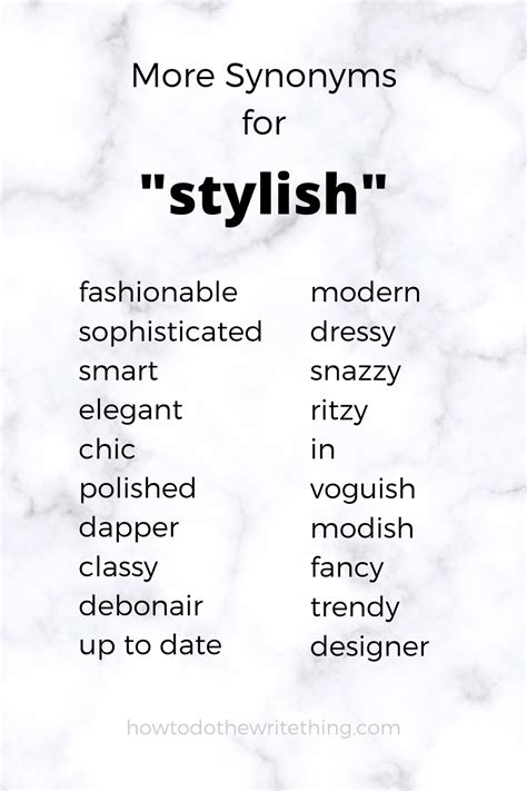 Is stylish a synonym for elegant?