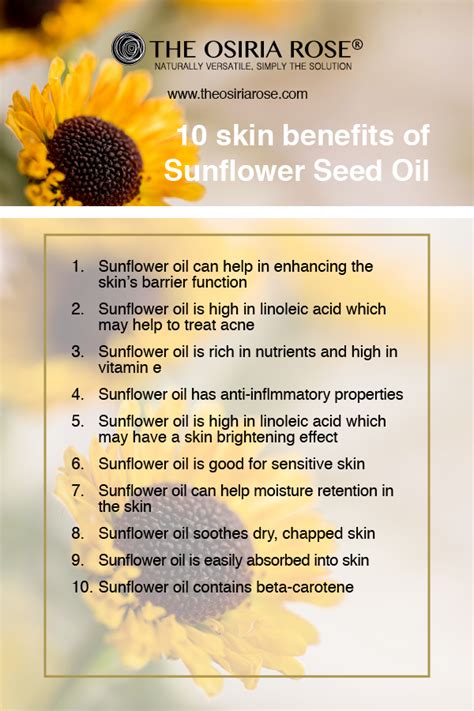 Is sunflower oil acne safe?