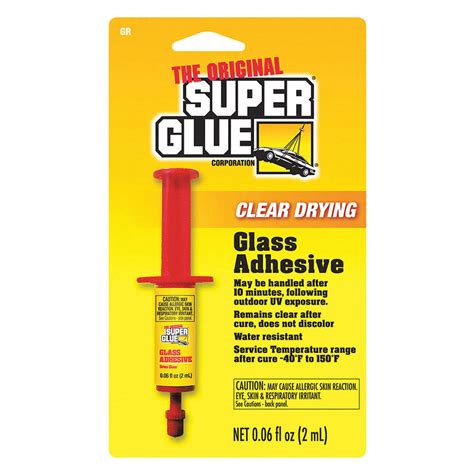 Is super glue bad for glass?