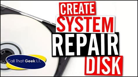 Is system Repair disc necessary?