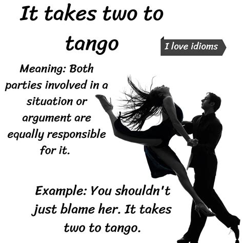Is take two to tango an idiom?