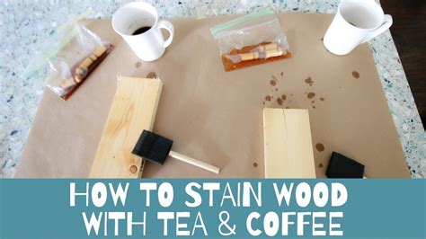 Is tea or coffee better for staining wood?