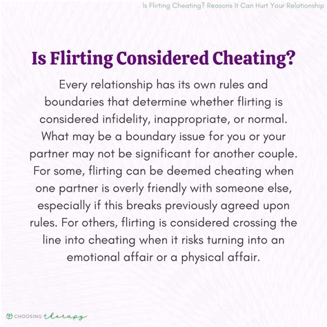 Is texting flirty cheating?