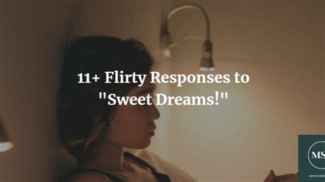 Is texting sweet dreams flirty?