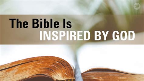 Is the Bible Inspired by God?