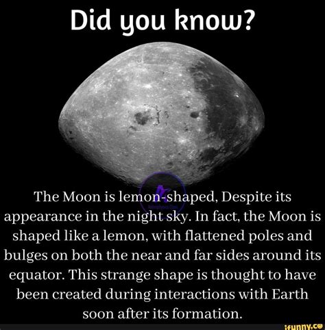 Is the Moon Lemon shaped?
