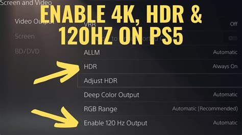 Is the PS5 120Hz in 4K?