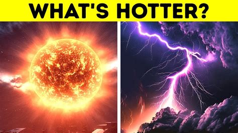 Is the Sun Hotter Than lightning?