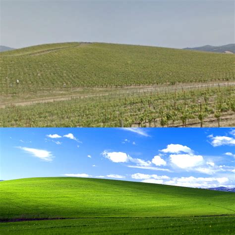 Is the Windows XP background real?