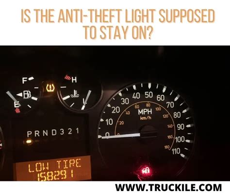 Is the anti theft light supposed to blink?