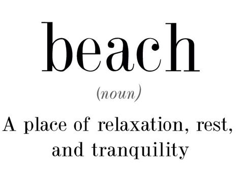 Is the beach a noun?