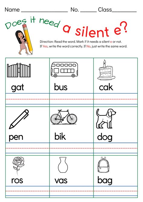 Is the e silent in English?