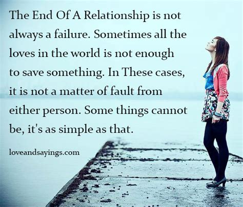 Is the end of a relationship a failure?