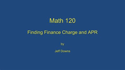 Is the finance charge in addition to the APR?