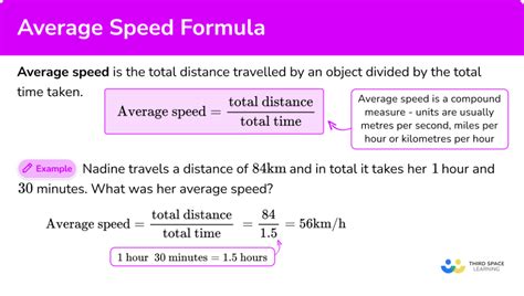 Is the formula for speed and average speed the same?