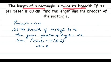 Is the length of a rectangle twice it?
