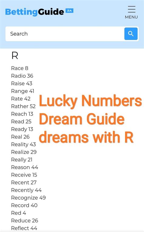 Is the letter R lucky?