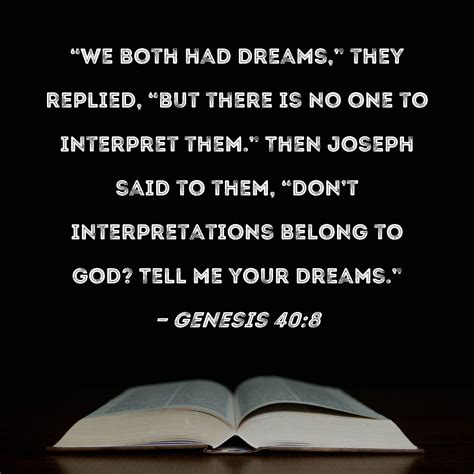 Is the only God can interpret dreams?