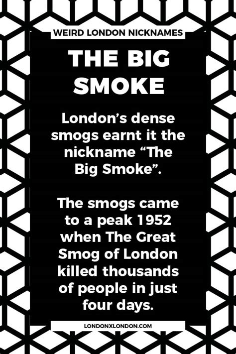 Is the smoke a nickname for London?