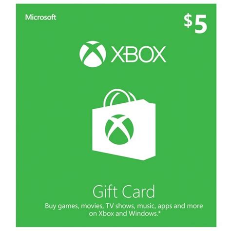 Is there $5 Xbox gift card?