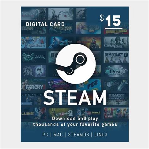 Is there 15$ Steam card?