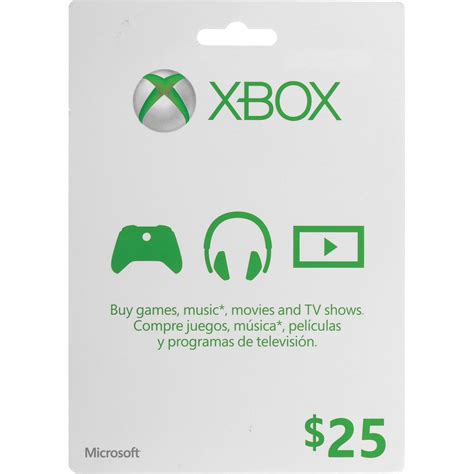 Is there a $25 Xbox card?