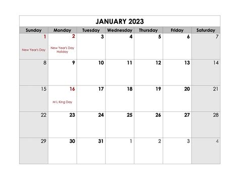 Is there a 2023 calendar template in Word?