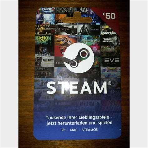 Is there a 50 euro steam card?