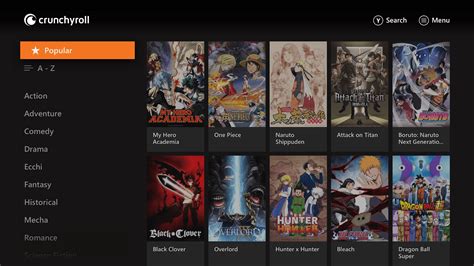 Is there a Crunchyroll app on Xbox?