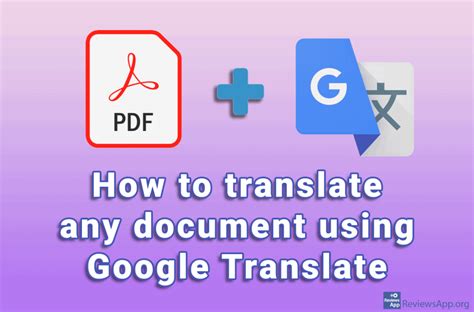 Is there a Google Translate for documents?
