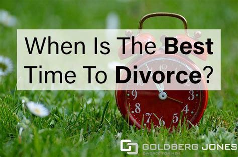 Is there a best time to divorce?