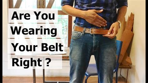 Is there a correct way to wear a belt?
