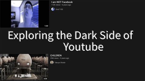 Is there a dark side of YouTube?