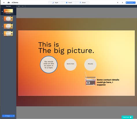 Is there a free program like Prezi?