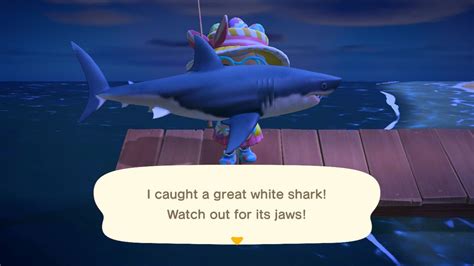 Is there a great white shark in Animal Crossing?