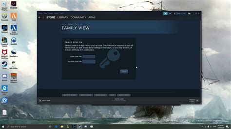 Is there a parental lock on Steam?