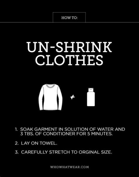 Is there a product to Unshrink clothes?