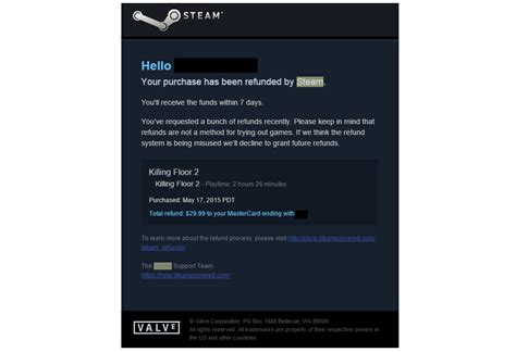 Is there a refund restriction on Steam?