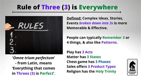 Is there a rule of three?