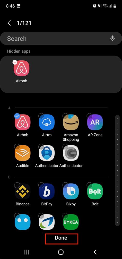 Is there a secret folder to hide apps on Android?