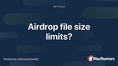 Is there a size limit for AirDrop?