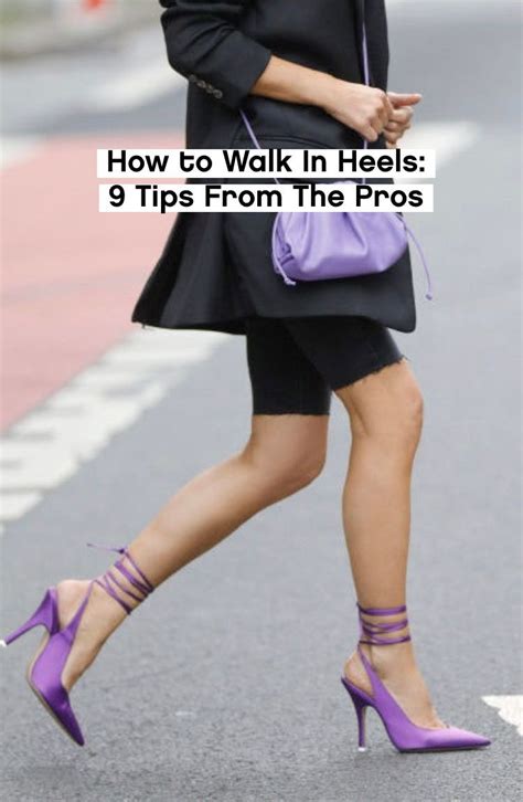 Is there a trick to walking in high heels?