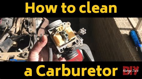 Is there a way to clean a carburetor without removing it?