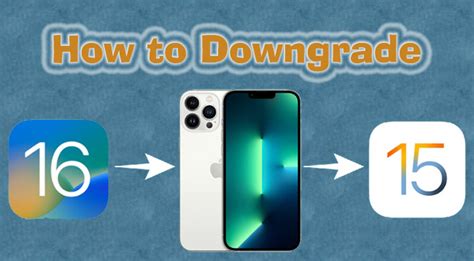 Is there a way to downgrade iOS?