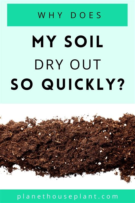Is there a way to dry out soil quickly?