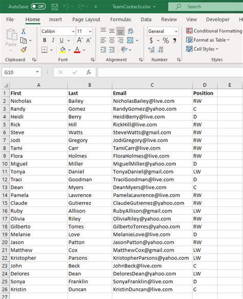 Is there a way to export contacts to Excel?