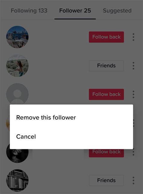 Is there a way to mass delete followers on Tiktok?