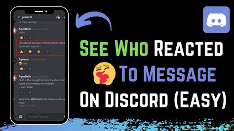 Is there a way to see who reacted Discord?