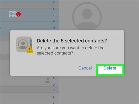 Is there a way to select all contacts?