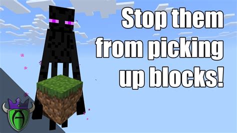 Is there a way to stop Endermen from taking blocks?